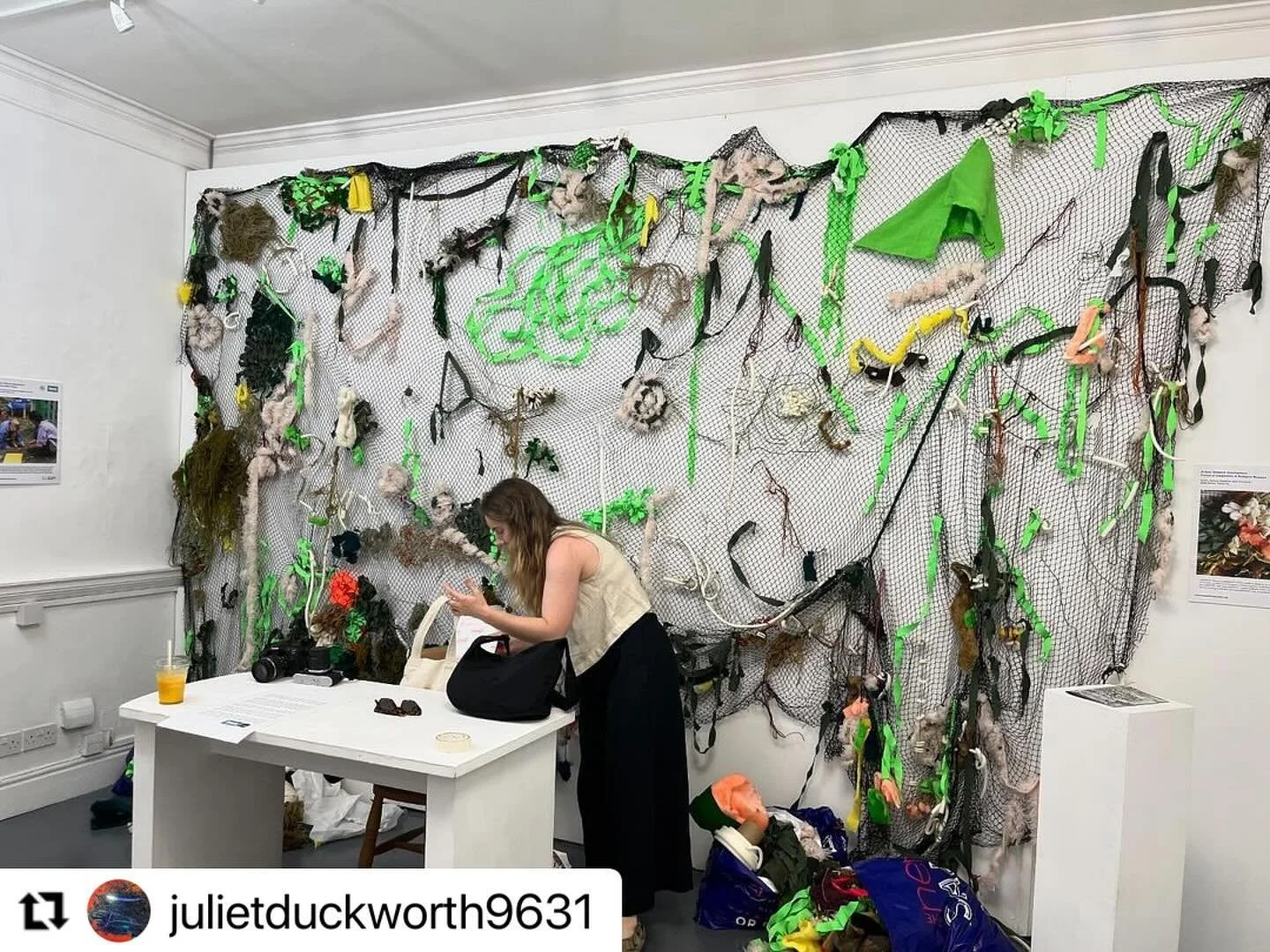 This weekend @studio44ad 12-5 #Bath Congratulations all! 🤩

#Repost @julietduckworth9631 with @use.repost
・・・
Woven Forest Floor on show @studio44ad &lsquo;Middle Ground&rsquo; exhibition until Sunday 4 August. Open 12-5 daily.  Come and add recycle